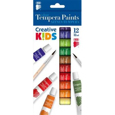 ICO Creative Kids Tempera készlet 12 darabos ICO Creative Kids Tempera készlet 12 darabos