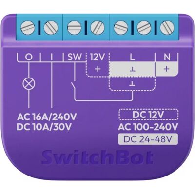 SWITCH BOT Relé kapcsoló 1 intelligens kapcsoló feszültségmentes érintkezővel SWITCH BOT Relé kapcsoló 1 intelligens kapcsoló feszültségmentes érintkezővel
