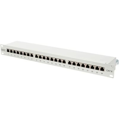 Digitus 1U 19" 24 Port Cat6 Patch Panel DN-91624S Digitus 1U 19" 24 Port Cat6 Patch Panel DN-91624S