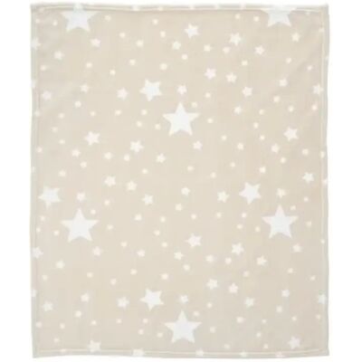 LORELLI Polár takaró 85x100 cm - Beige Stars LORELLI Polár takaró 85x100 cm - Beige Stars