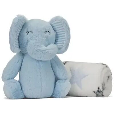 LORELLI Nappy takaró 75x90 cm - Blue Elephant LORELLI Nappy takaró 75x90 cm - Blue Elephant