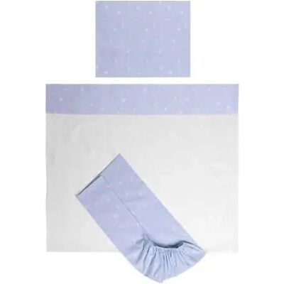LORELLI Tiny Dream Trio ágynemű garnitúra 60x120 - Train Blue LORELLI Tiny Dream Trio ágynemű garnitúra 60x120 - Train Blue