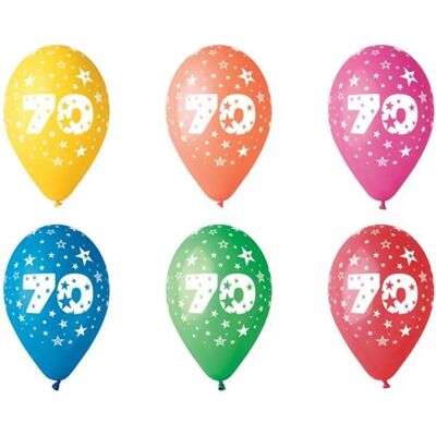 PARTY Léggömb 26 cm számos 70 PARTY Léggömb 26 cm számos 70
