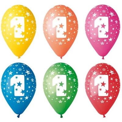 PARTY Léggömb 26 cm számos 1 PARTY Léggömb 26 cm számos 1