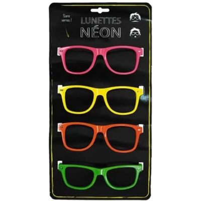 PARTY Szemüveg UV fényben fluoreszkáló műanyag neon színek PARTY Szemüveg UV fényben fluoreszkáló műanyag neon színek
