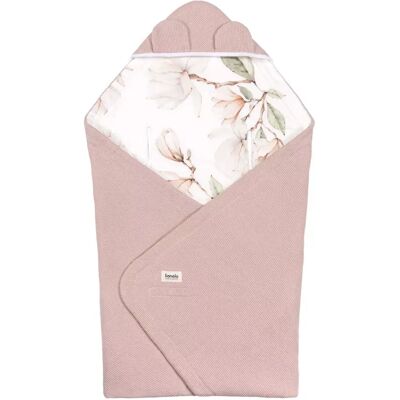 LIONELO Pólya autósülésbe Travel Swaddle 90x90 cm Beige Magnolia LIONELO Pólya autósülésbe Travel Swaddle 90x90 cm Beige Magnolia