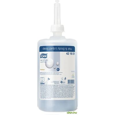 TORK Folyékony szappan 1L S1 rendszer Premium Soap Liquid Hair & Body TORK Folyékony szappan 1L S1 rendszer Premium Soap Liquid Hair & Body