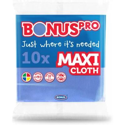 BONUS B259 Professional Maxi Törlőkendő univerzális 10db Kék BONUS B259 Professional Maxi Törlőkendő univerzális 10db Kék
