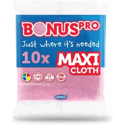 BONUS B273 Professional Maxi Törlőkendő univerzális 10db Rozsaszín BONUS B273 Professional Maxi Törlőkendő univerzális 10db Rozsaszín