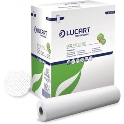 LUCART Eco MR 55/80 Vizsgálóasztal terítő 2 rétegű 55 cm x 80 m fehér 6 db LUCART Eco MR 55/80 Vizsgálóasztal terítő 2 rétegű 55 cm x 80 m fehér 6 db