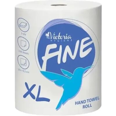 VICTORIA HYGIENE Fine XL Kéztörlő tekercses 2 rétegű 300 lap VICTORIA HYGIENE Fine XL Kéztörlő tekercses 2 rétegű 300 lap