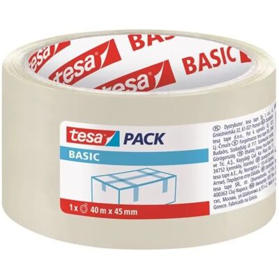 TESA Tesapack Basic Csomagolószalag 45mm x 40m átlátszó TESA Tesapack Basic Csomagolószalag 45mm x 40m átlátszó