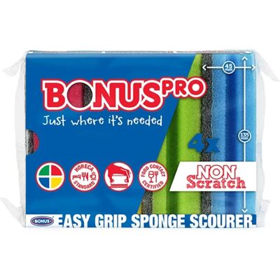 BONUS B118 Mosogatószivacs formázott 4db BONUS B118 Mosogatószivacs formázott 4db