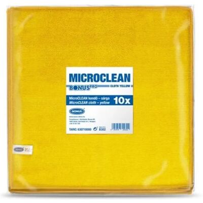 BONUS B302 MicroCLEAN Törlőkendő univerzális 32x32cm 10db Sárga BONUS B302 MicroCLEAN Törlőkendő univerzális 32x32cm 10db Sárga