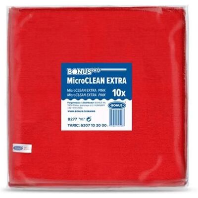 BONUS B277 MicroCLEAN Extra Törlőkendő 40x40cm 10db Piros BONUS B277 MicroCLEAN Extra Törlőkendő 40x40cm 10db Piros