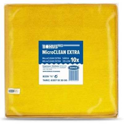 BONUS B239 MicroCLEAN Extra Törlőkendő 40x40cm 10db Sárga BONUS B239 MicroCLEAN Extra Törlőkendő 40x40cm 10db Sárga
