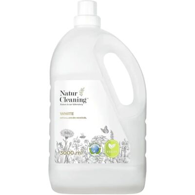 NATURCLEANING White hipoallergén mosógél fehér ruhákhoz 3 L NATURCLEANING White hipoallergén mosógél fehér ruhákhoz 3 L