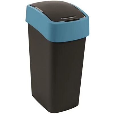 CURVER Pacific flip bin Billenős szemetes 45 liter fekete-kék CURVER Pacific flip bin Billenős szemetes 45 liter fekete-kék