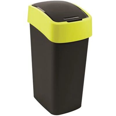 CURVER Pacific flip bin Billenős szemetes 45 liter fekete-sárga CURVER Pacific flip bin Billenős szemetes 45 liter fekete-sárga