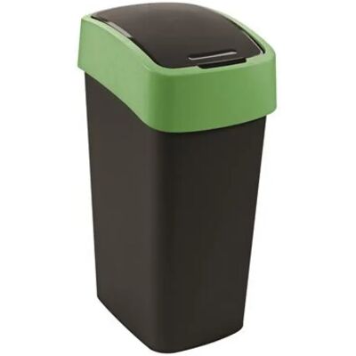 CURVER Pacific flip bin Billenős szemetes 45 liter fekete-zöld CURVER Pacific flip bin Billenős szemetes 45 liter fekete-zöld