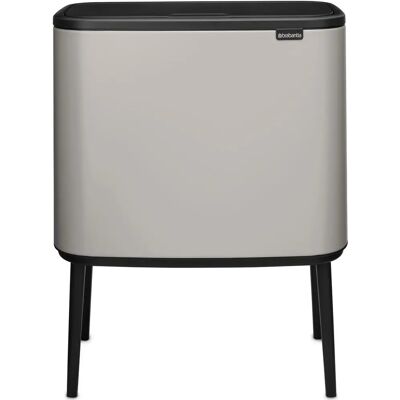 BRABANTIA Bo Touch Bin Hi nyomófedeles szelektív hulladékgyűjtő lábakon álló 11+23L acél hamvasszürke 255007 BR255007 BRABANTIA Bo Touch Bin Hi nyomófedeles szelektív hulladékgyűjtő lábakon álló 11+23L acél hamvasszürke 255007 BR255007