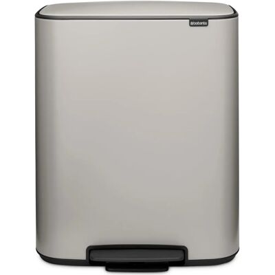 BRABANTIA Bo Pedal Bin pedálos hulladékgyűjtő 60L acél hamvasszürke 255083 BR255083 BRABANTIA Bo Pedal Bin pedálos hulladékgyűjtő 60L acél hamvasszürke 255083 BR255083