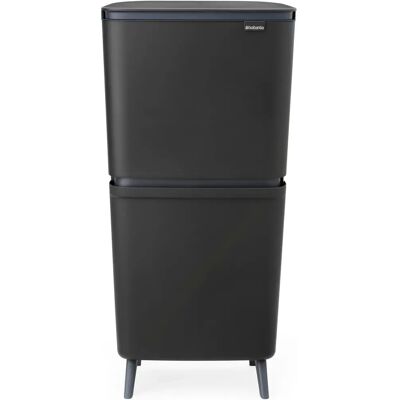 BRABANTIA SortUp Recycle Bin Hi lábakon szelektív hulladékgyűjtő torony Soft-Close 10+10+25L műanyag sötétszürke 275043 BR275043 BRABANTIA SortUp Recycle Bin Hi lábakon szelektív hulladékgyűjtő torony Soft-Close 10+10+25L műanyag sötétszürke 275043 BR275043