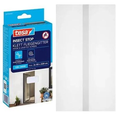 TESA TE5567920 Insect Stop szúnyogháló ajtóra tépőzáras 2 db 65x220 cm fehér TESA TE5567920 Insect Stop szúnyogháló ajtóra tépőzáras 2 db 65x220 cm fehér