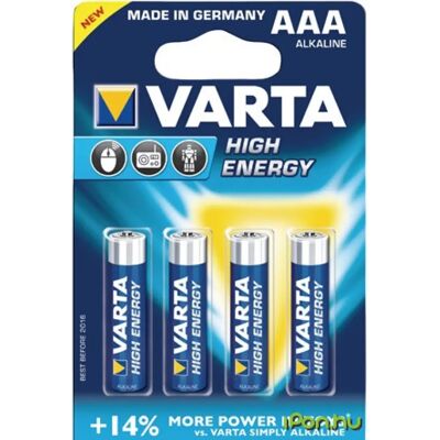 Varta High Energy mikro ceruza elem (AAA) 4db Varta High Energy mikro ceruza elem (AAA) 4db