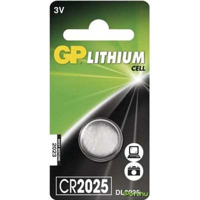 GP CR2025 Lithium gombelem (CR) 1db GP CR2025 Lithium gombelem (CR) 1db