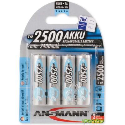 ANSMANN Mignon cerzua akku (AA) 2500mAh 4db ANSMANN Mignon cerzua akku (AA) 2500mAh 4db