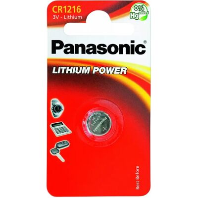 Panasonic CR1216 3V gombelem (CR) 1db Panasonic CR1216 3V gombelem (CR) 1db