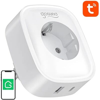 GOSUND SP6 Fali aljzat 1x USB-A 1x USB-C Smart WiFi fehér GOSUND SP6 Fali aljzat 1x USB-A 1x USB-C Smart WiFi fehér