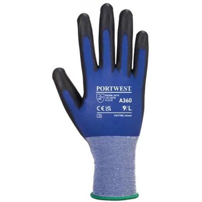 PORTWEST Senti-Flex Védőkesztyű nylon PU tenyéren mártott L méret kék PORTWEST Senti-Flex Védőkesztyű nylon PU tenyéren mártott L méret kék