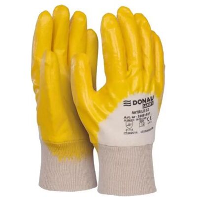 DONAU Safety 02 Szerelőkesztyű nitril 10/XL méret sárga 12db DONAU Safety 02 Szerelőkesztyű nitril 10/XL méret sárga 12db