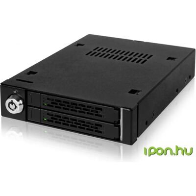 ICYDOCK MB992SK-B Full Metal 2 Bay 2.5” SATA/SAS HDD & SSD Mobile Rack for External 3.5" Drive Bay ICYDOCK MB992SK-B Full Metal 2 Bay 2.5” SATA/SAS HDD & SSD Mobile Rack for External 3.5" Drive Bay