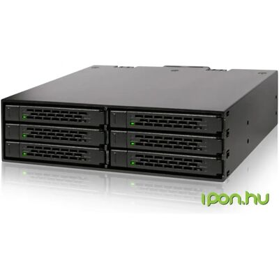 ICYDOCK MB996SP-6SB Full Metal 6 Bay 2.5" SATA HDD & SSD Backplane Cage for External 5.25" Bay ICYDOCK MB996SP-6SB Full Metal 6 Bay 2.5" SATA HDD & SSD Backplane Cage for External 5.25" Bay