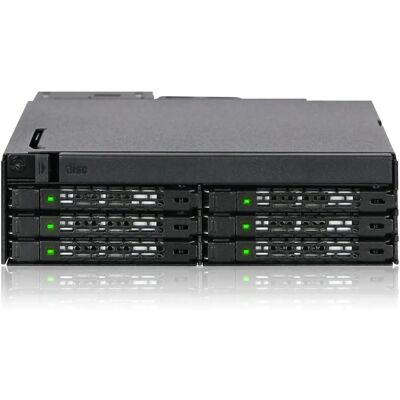 ICYDOCK ToughArmor MB606SPO-B 6 x 2.5" SAS/SATA SSD/HDD and (Ultra) Slim ODD ICYDOCK ToughArmor MB606SPO-B 6 x 2.5" SAS/SATA SSD/HDD and (Ultra) Slim ODD