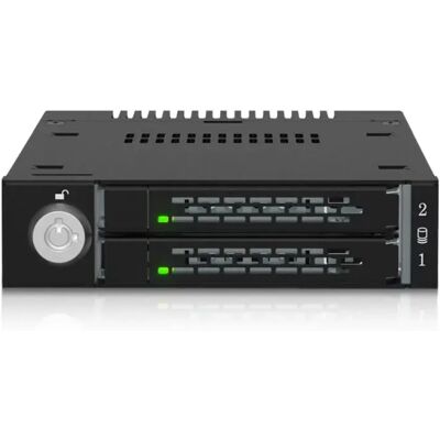 ICYDOCK ToughArmor MB834MK-B V2 2x M.2 PCIe SSD mobilrack fekete ICYDOCK ToughArmor MB834MK-B V2 2x M.2 PCIe SSD mobilrack fekete