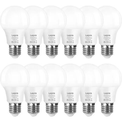 LEPRO LED izzó E27 A60 8.5W 806lm 2700K 12 db 100089-WW-EU-12 LEPRO LED izzó E27 A60 8.5W 806lm 2700K 12 db 100089-WW-EU-12
