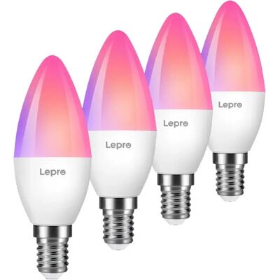 LEPRO Okos LED izzó C37 E14 RGBCW Wi-Fi 4 db BC1-EU-4 LEPRO Okos LED izzó C37 E14 RGBCW Wi-Fi 4 db BC1-EU-4