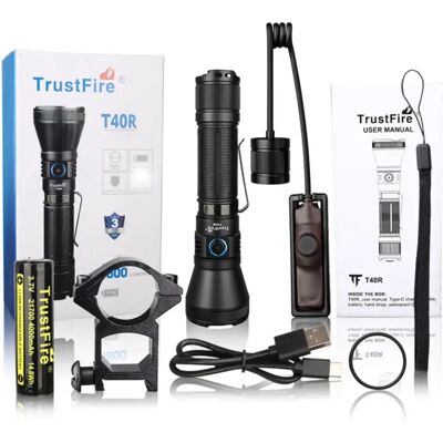 TRUSTFIRE T40R LED vadászlámpa szett fekete TRUSTFIRE T40R LED vadászlámpa szett fekete