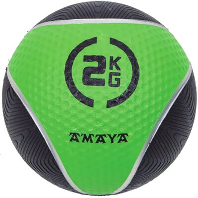AMAYA Medicin labda gumi 2 kg fekete-zöld AMAYA Medicin labda gumi 2 kg fekete-zöld
