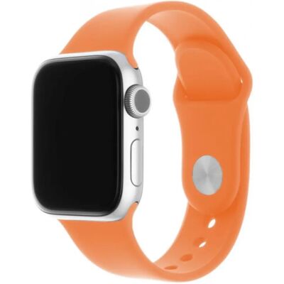 FIXED Elastic Silicone Strap for Apple Watch 42/44/45 mm narancssárga FIXED Elastic Silicone Strap for Apple Watch 42/44/45 mm narancssárga