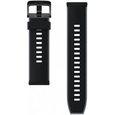 Huawei GT3 46mm Fekete fluoroelastomer karkötő - Okosóra kiegészítő Huawei GT3 46mm Fekete fluoroelastomer karkötő - Okosóra kiegészítő