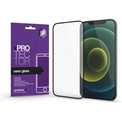 XPRO Nano Glass kijelzővédő fekete kerettel Apple Watch 45mm készülékhez XPRO Nano Glass kijelzővédő fekete kerettel Apple Watch 45mm készülékhez