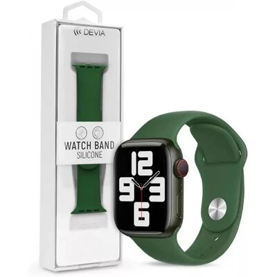 Apple Watch szilikon sport szíj - Zöld - 42/44/45/49mm Apple Watch szilikon sport szíj - Zöld - 42/44/45/49mm