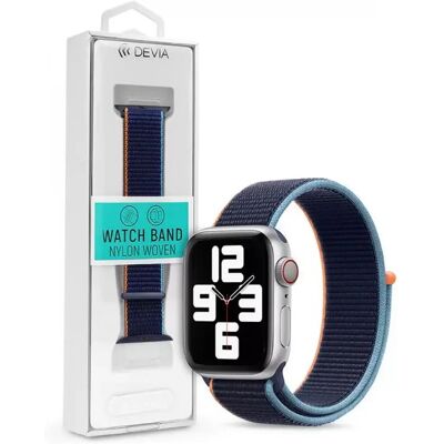 DEVIA Watch 38/40/41mm Woven Deluxe Series Sport3 szövet sport szíj sötétkék DEVIA Watch 38/40/41mm Woven Deluxe Series Sport3 szövet sport szíj sötétkék