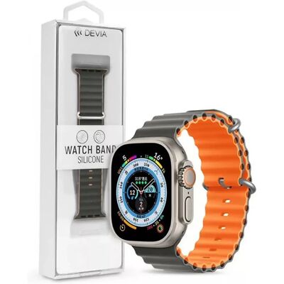 Devia Szilikon szíj Apple Watch-hoz - Szürke - 38/40/41 mm Devia Szilikon szíj Apple Watch-hoz - Szürke - 38/40/41 mm