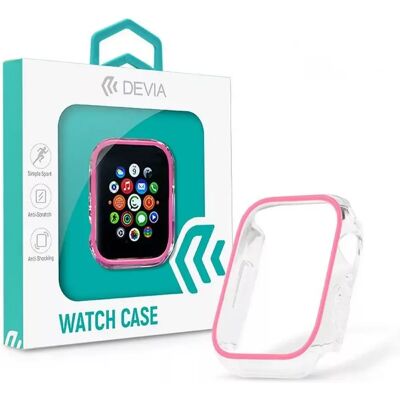 DEVIA iWatch 44 mm Luminous Series Shockproof szilikon védőtok rózsaszín DEVIA iWatch 44 mm Luminous Series Shockproof szilikon védőtok rózsaszín